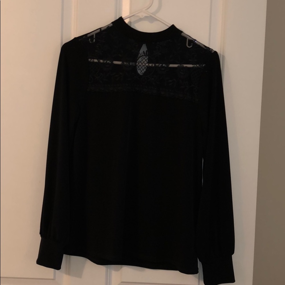 Express Women’s Long Sleeve Lace Blouse